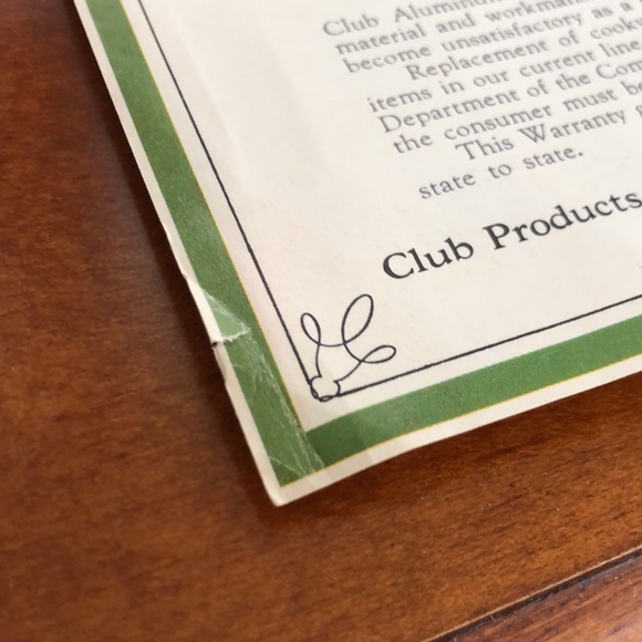 CLUB ALUMINUM CONSUMER RELATIONS DEPT LAMINATED CARE AND CLEANING CHART 1960’s - Picture 13 of 15